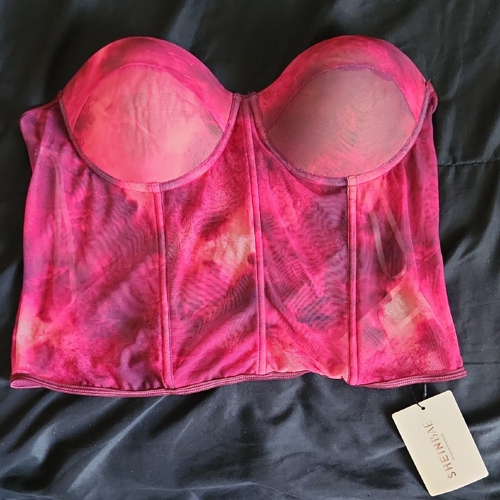 NBW SHEIN Pink Full-Coverage Bra with Underwire Support